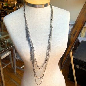 Long Silver Necklace